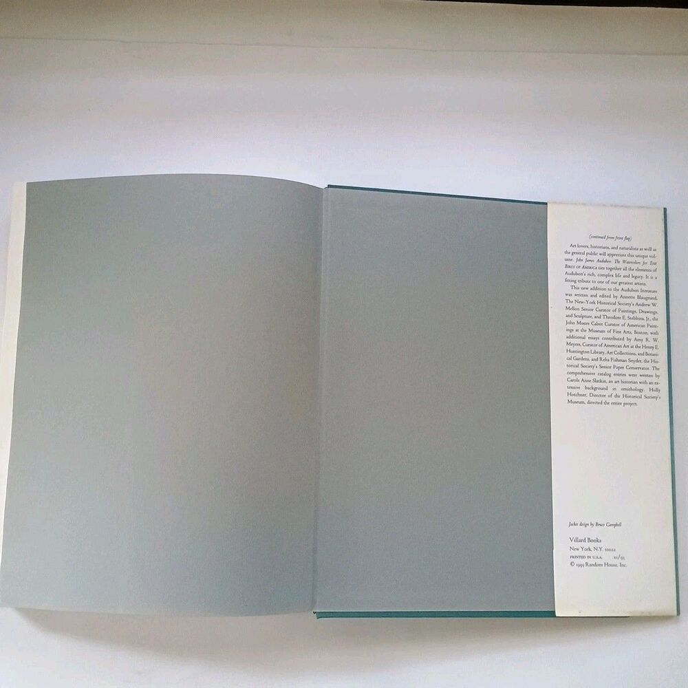 The Watercolors for the Birds of America- Audubon HC/DJ 1993 1 st Ed/2nd prtg - Picture 13 of 16
